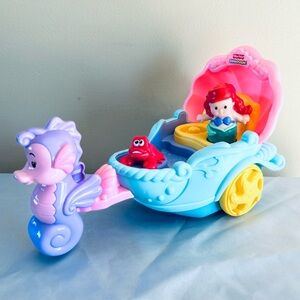 Fisher Price Little People Disney Little Mermaid Ariel's Musical Coach- Works!!!